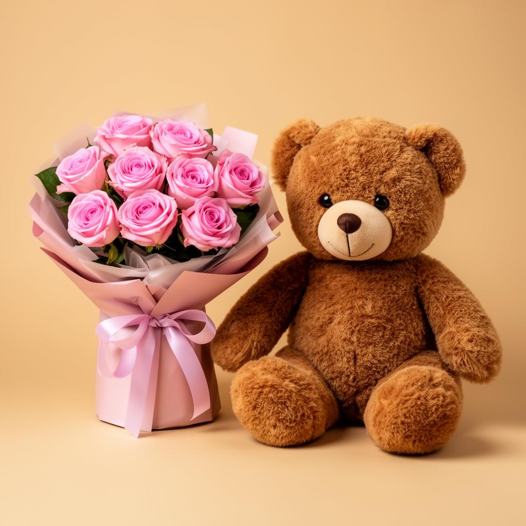Combo Flores + Urso