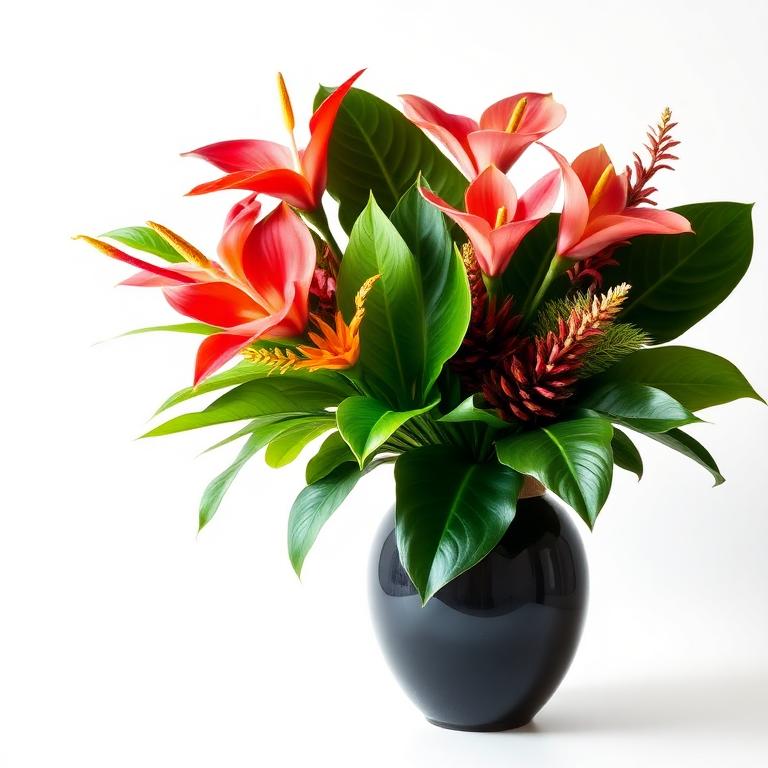 Arranjo Tropical em Vaso